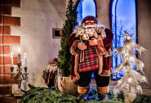 Der Weihnachtsmann ist zu Besuch gekommen
