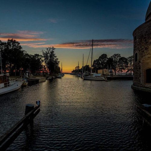 Blick auf Schloss Vadstena