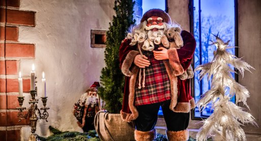 Der Weihnachtsmann ist zu Besuch gekommen