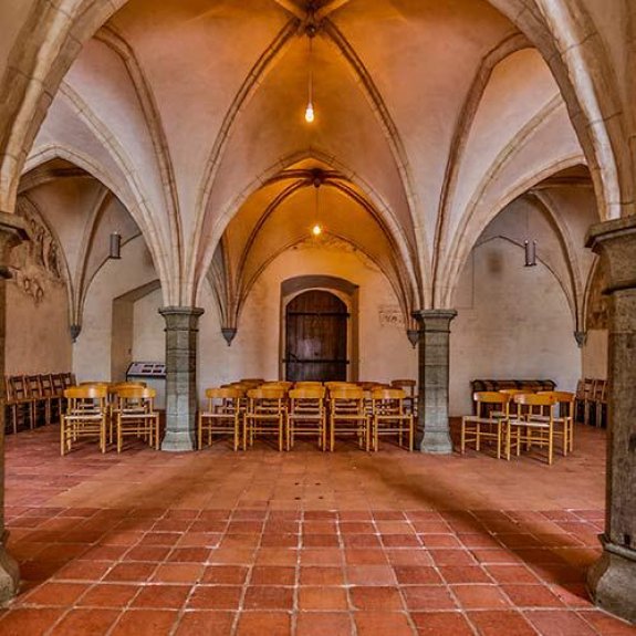 Der Kapitelsaal der Nonnen im Hotel der Abtei Vadstena